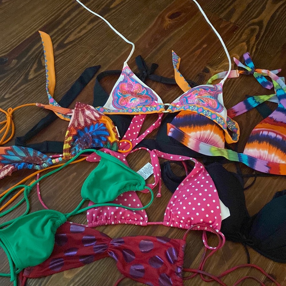 Lot of 8 bikini tops!